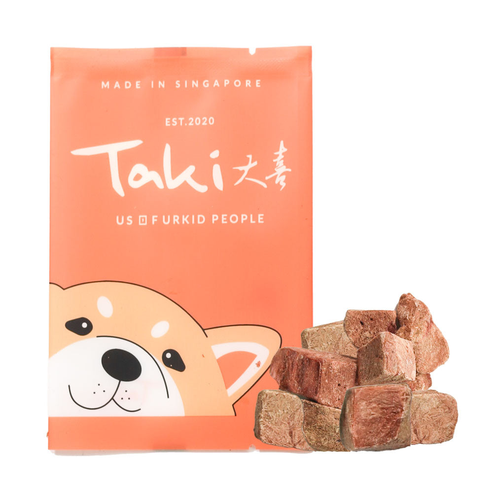 Taki Beef Liver Freeze Dried Treats For Cats & Dogs (1 Packet) 10g