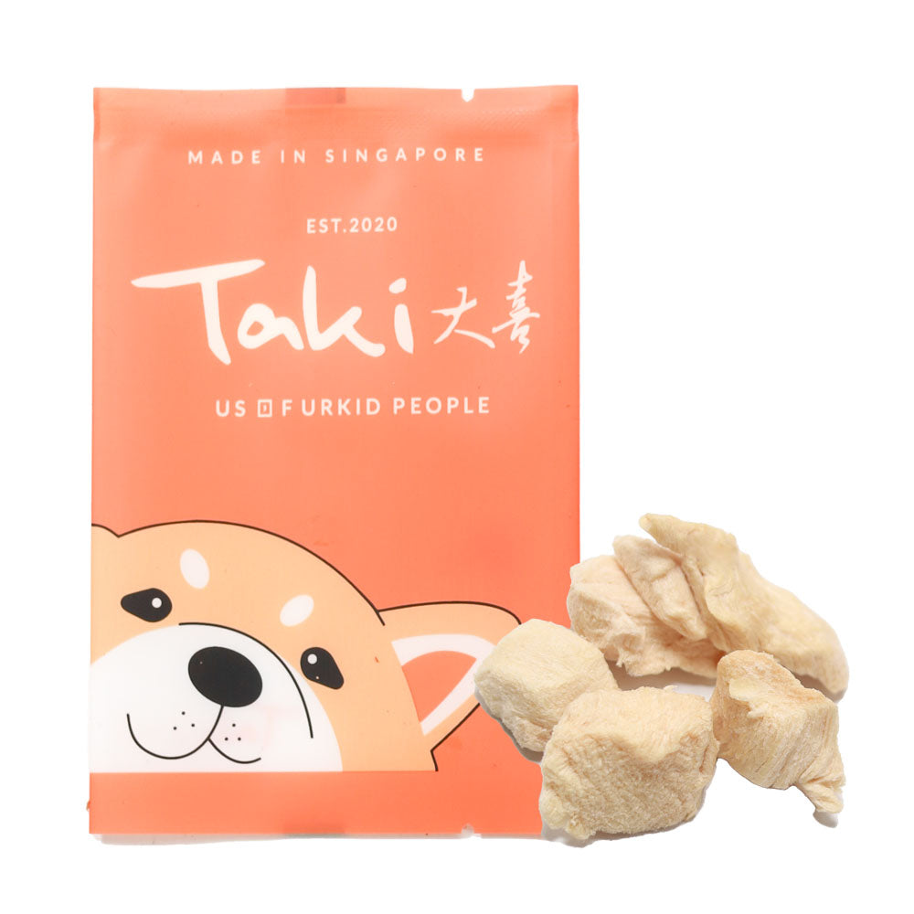 Taki Chicken Breast Freeze-Dried Treats For Cats & Dogs (1 Packet) 10g