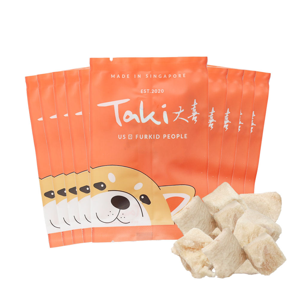 Taki Crocodile Cubes Freeze-Dried Treats For Cats & Dogs (10 Packets) 60g