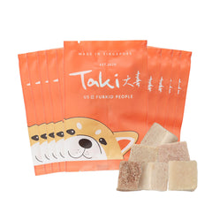 Taki Pork Cubes Freeze-Dried Treats For Cats & Dogs (10 Packets) 100g