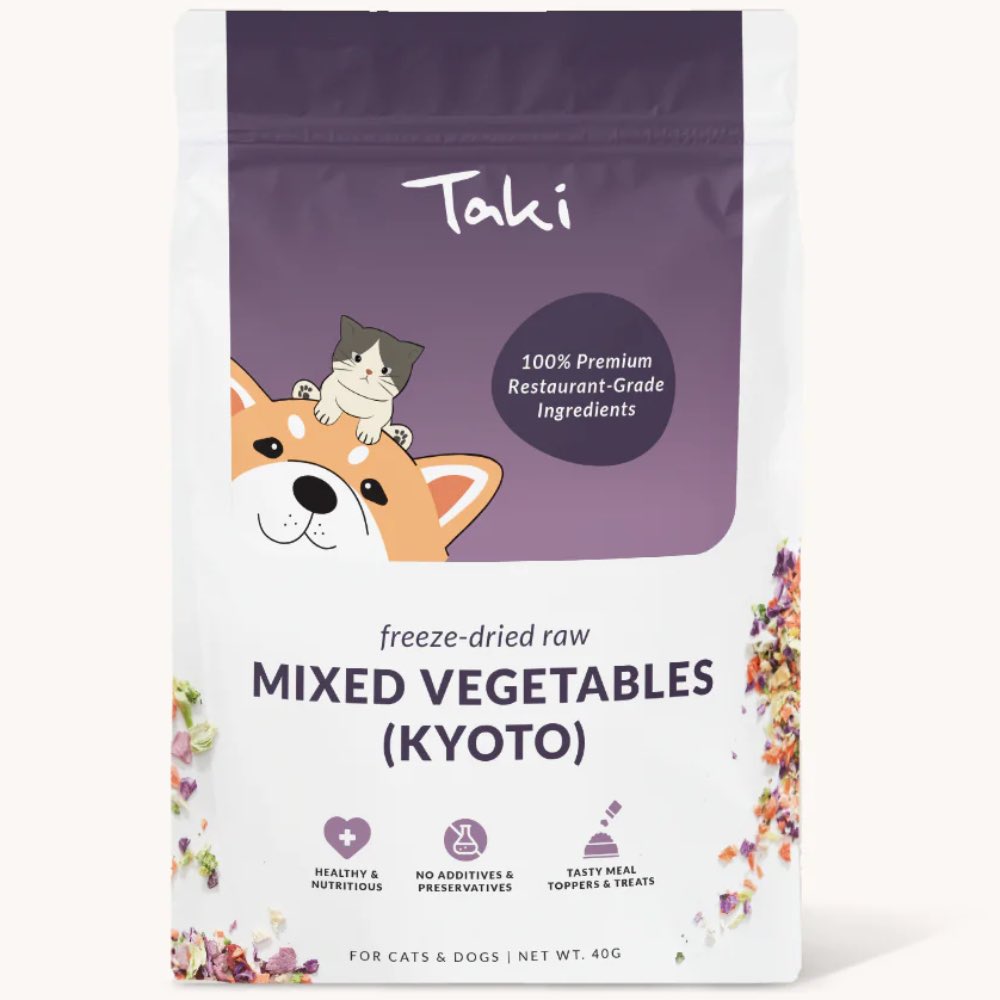 Taki Vegetables Mix Kyoto Freeze-Dried Meal Toppers For Cats & Dogs 40g