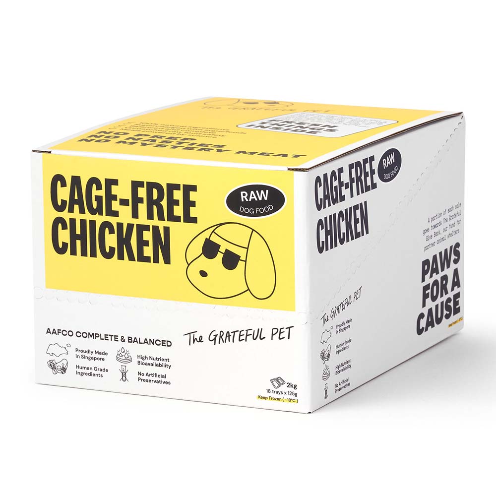 The Grateful Pet Raw Cage-Free Chicken Frozen Dog Food 2kg