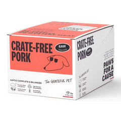The Grateful Pet Raw Crate-Free Pork Frozen Dog Food 2kg