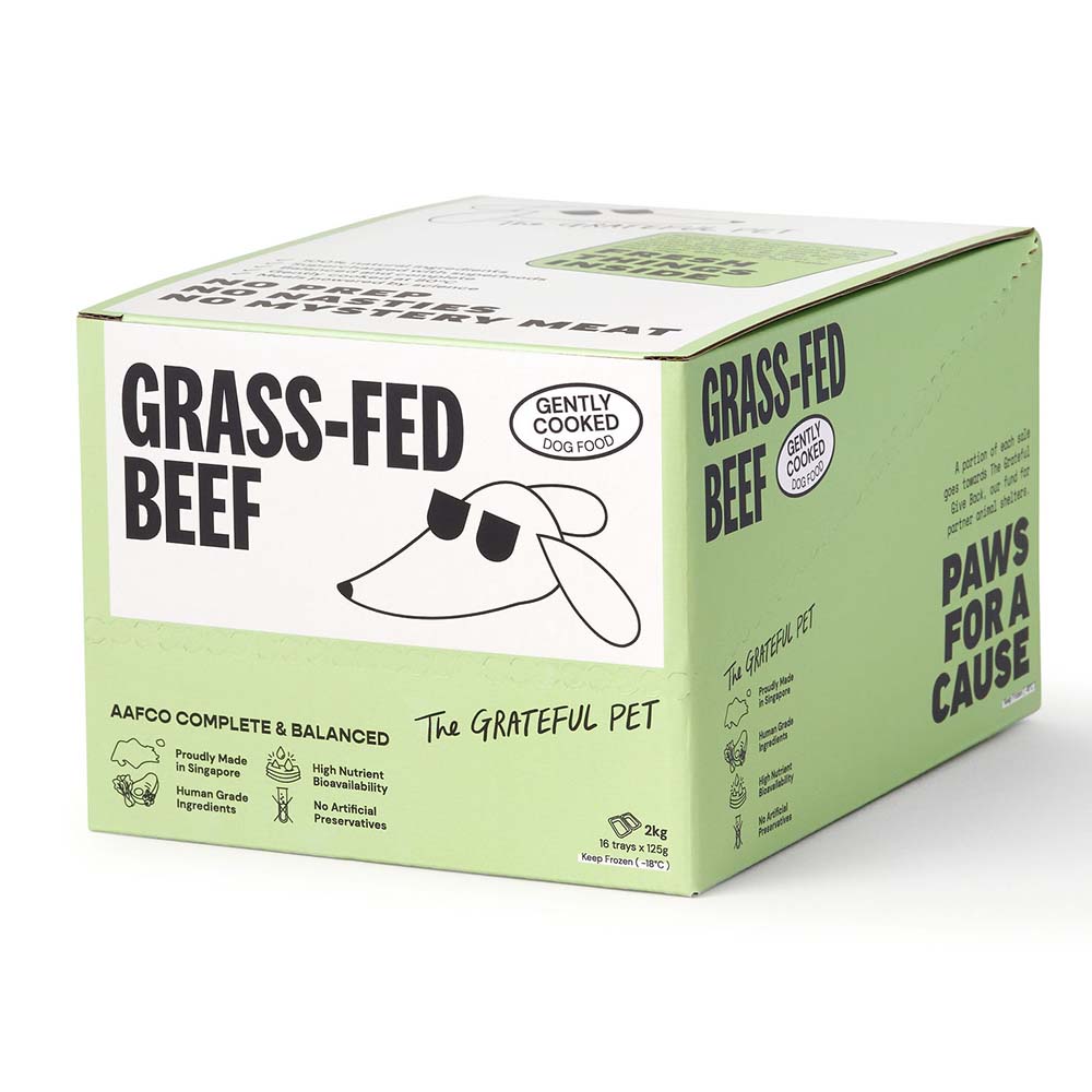 The Grateful Pet Gently Cooked Grass-Fed Beef Frozen Dog Food 2kg