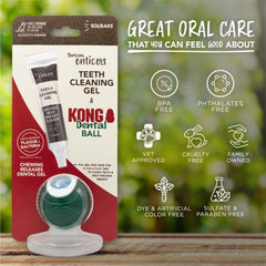 15% OFF:¬¨‚Ä†TropiClean Enticers Teeth Cleaning Gel & Kong Dental Ball Dog Toy (Large)