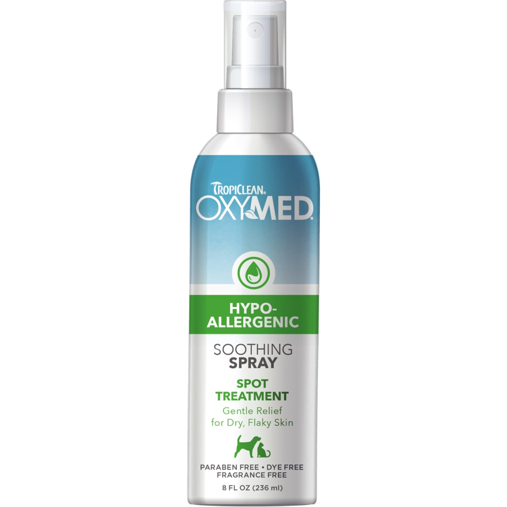 Tropiclean OxyMed Hypoallergenic Spot Treatment Spray for Cats & Dogs 8oz