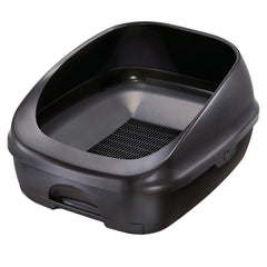 12% OFF: Unicharm Deo Toilet Half Cover Cat Litter Box (Dark Gray)