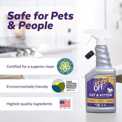 Urine Off Cat & Kitten Stain & Odor Remover Hard Surface Spray 500ml