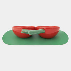 VETRESKA Cherry Ceramic Bowl For Cats & Dogs