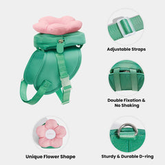 VETRESKA Flora Collar, Backpack Harness & Leash Set For Cats & Dogs