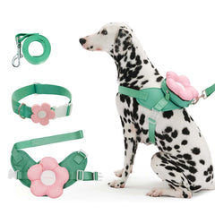 VETRESKA Flora Collar, Backpack Harness & Leash Set For Cats & Dogs