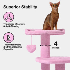 VETRESKA Heartpurrink Climber Cat Tree (4 Platforms)