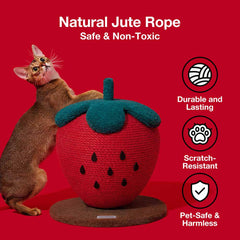 VETRESKA Strawberry Cat Scratching Ball