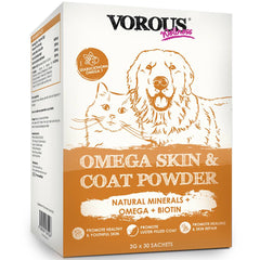 Vorous Omega Skin & Coat Powder Supplement For Cats & Dogs 90g