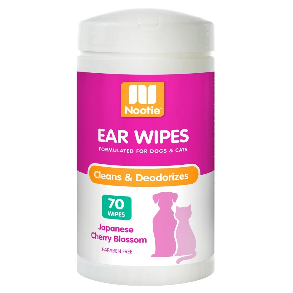Nootie Cat & Dog Ear Wipes (Japanese Cherry Blossom) 70ct