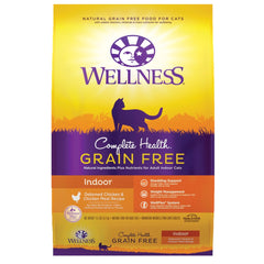 'FREE TREAT': Wellness Complete Health Grain-Free Indoor Deboned Chicken & Chicken Meal Adult Dry Cat Food 11.5lb
