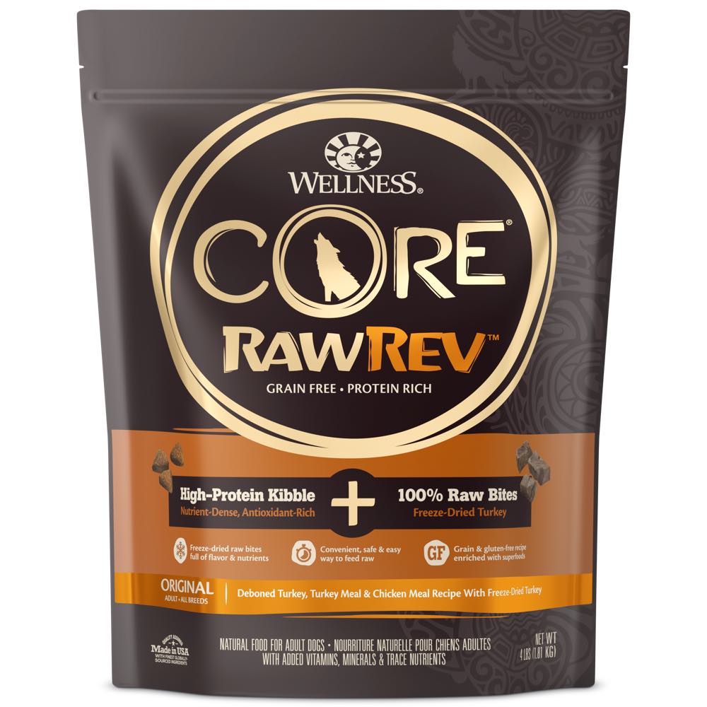 '$30 OFF 10lb(Exp 17Apr26) + FREE TREAT': Wellness CORE RawRev Original Adult Grain-Free Dry Dog Food