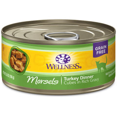 Wellness Complete Health Morsels Cubed Turkey Dinner Grain-Free Canned Cat Food 156g