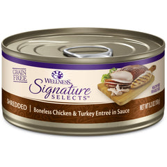 Wellness CORE Signature Selects Shredded Chicken & Turkey Grain-Free Canned Cat Food