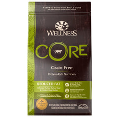 'FREE TREAT': Wellness CORE Grain-Free Healthy Weight Reduced Fat Dry Dog Food