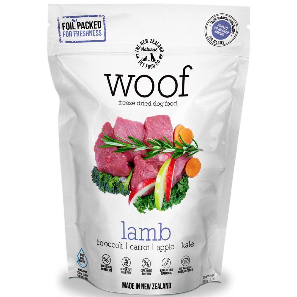 'BUNDLE DEAL': WOOF Lamb Freeze Dried Raw Dog Food