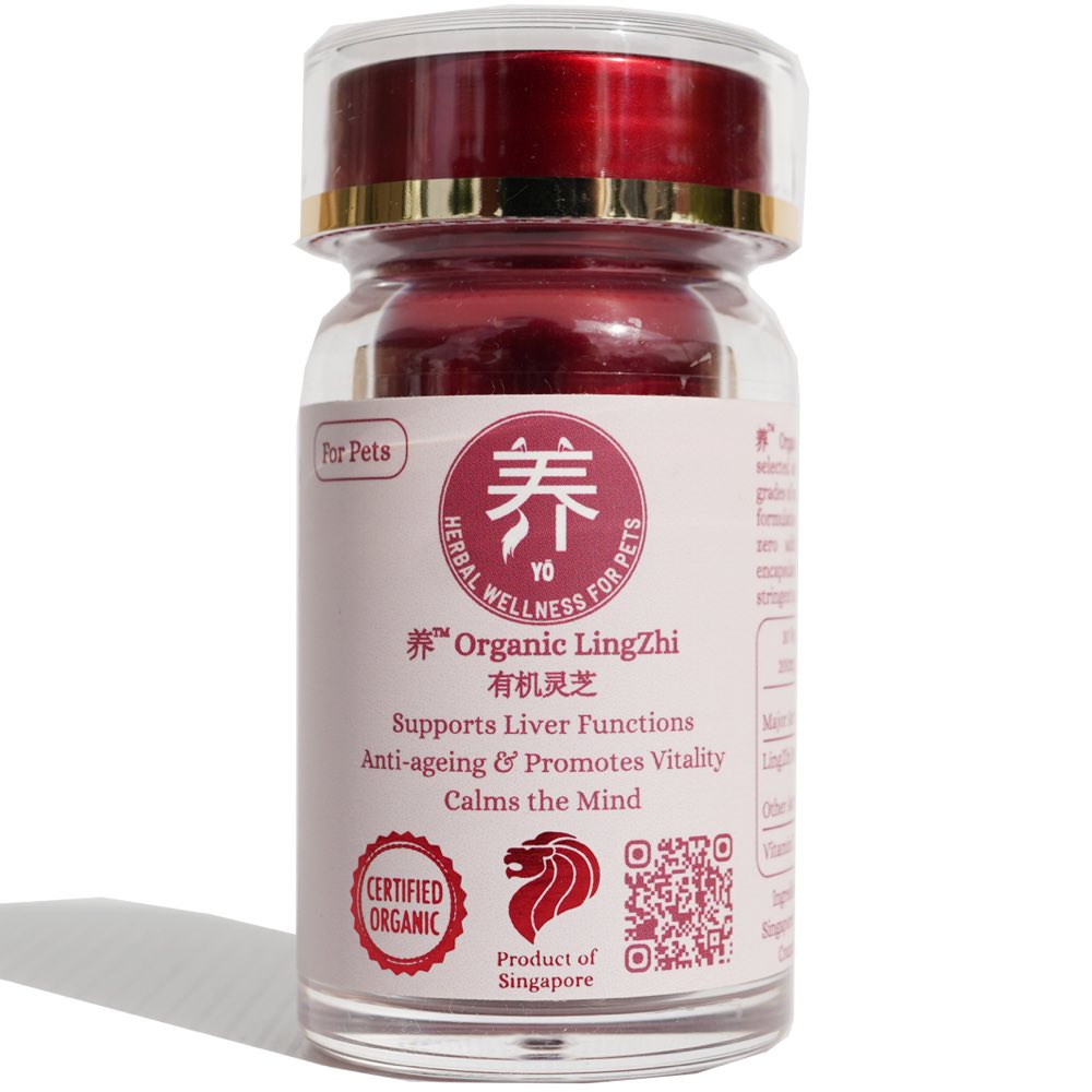 Yo Organic Lingzhi Herbal Supplements For Cats & Dogs 30c