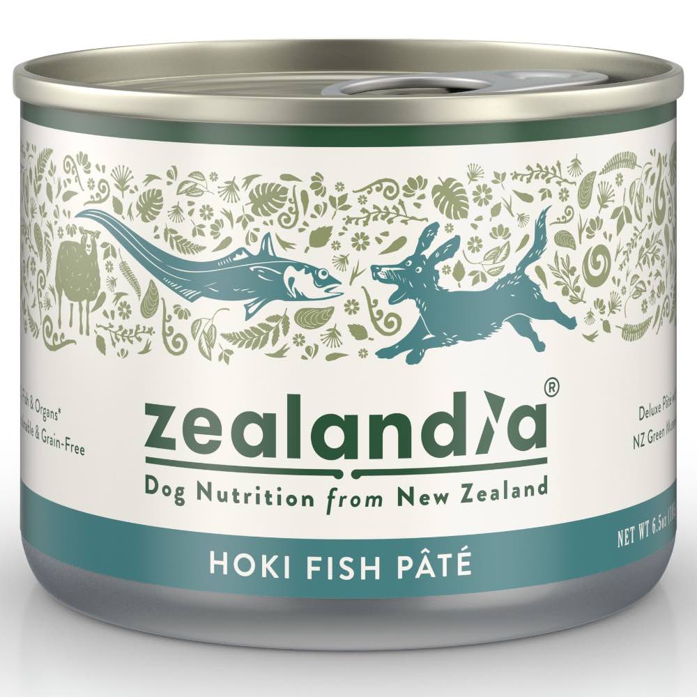 15% OFF (Exp 13Feb26) : Zealandia Wild Hoki Fish Pate Grain-Free Adult Canned DOG Food 185g