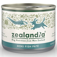 15% OFF (Exp 13Feb26) : Zealandia Wild Hoki Fish Pate Grain-Free Adult Canned DOG Food 185g