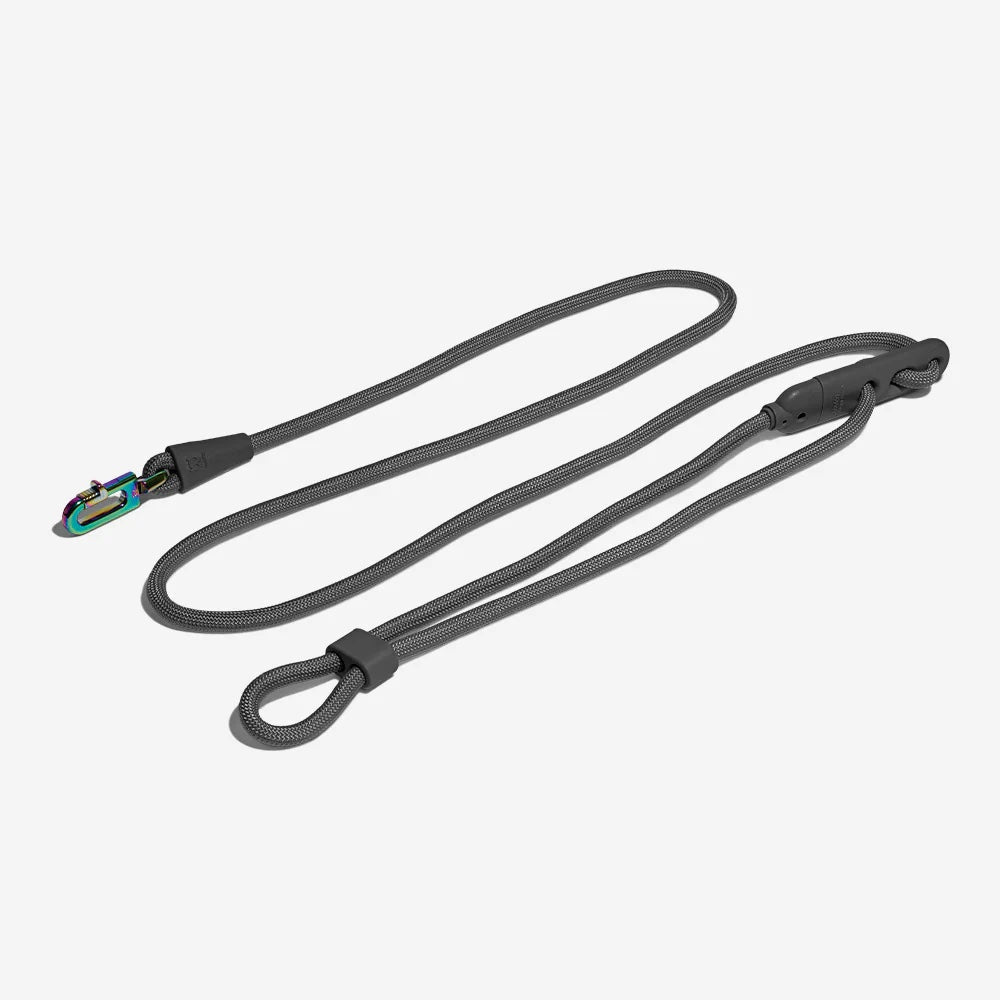 Zee.Dog Titanium Grey Hands Free Rope Dog Leash