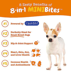 Zesty Paws 8-in-1 Mini Bites Chicken Flavor Dog Supplement Chews 90ct