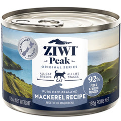 20% OFF: Ziwi Peak Mackerel Grain-Free Canned Cat Food 185g